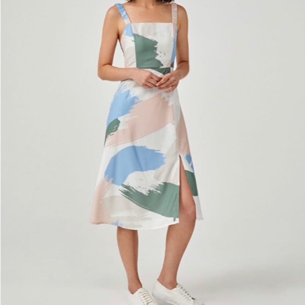 Midi A Dress in Artful Delight